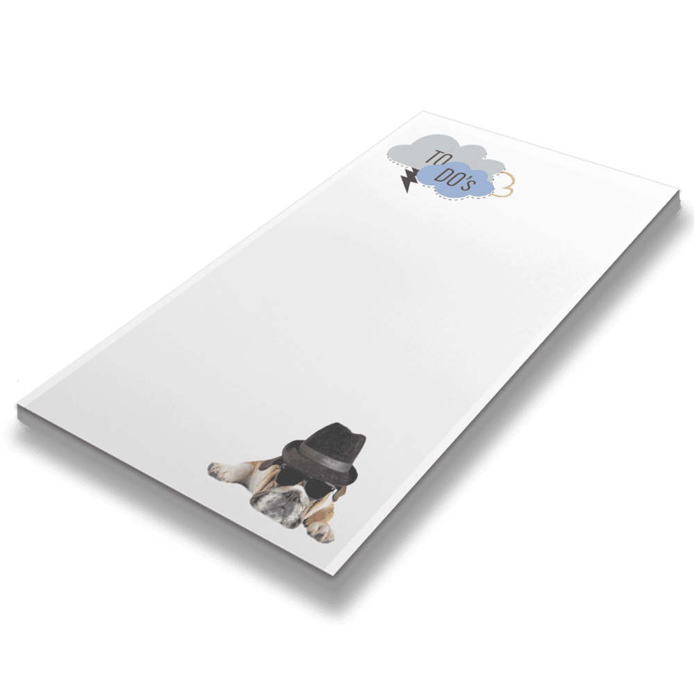 Rachael Hale 5 1/2 x 8 1/2 Notepad, American Bulldog, 50 Sheets/Pad (Pack of 2)