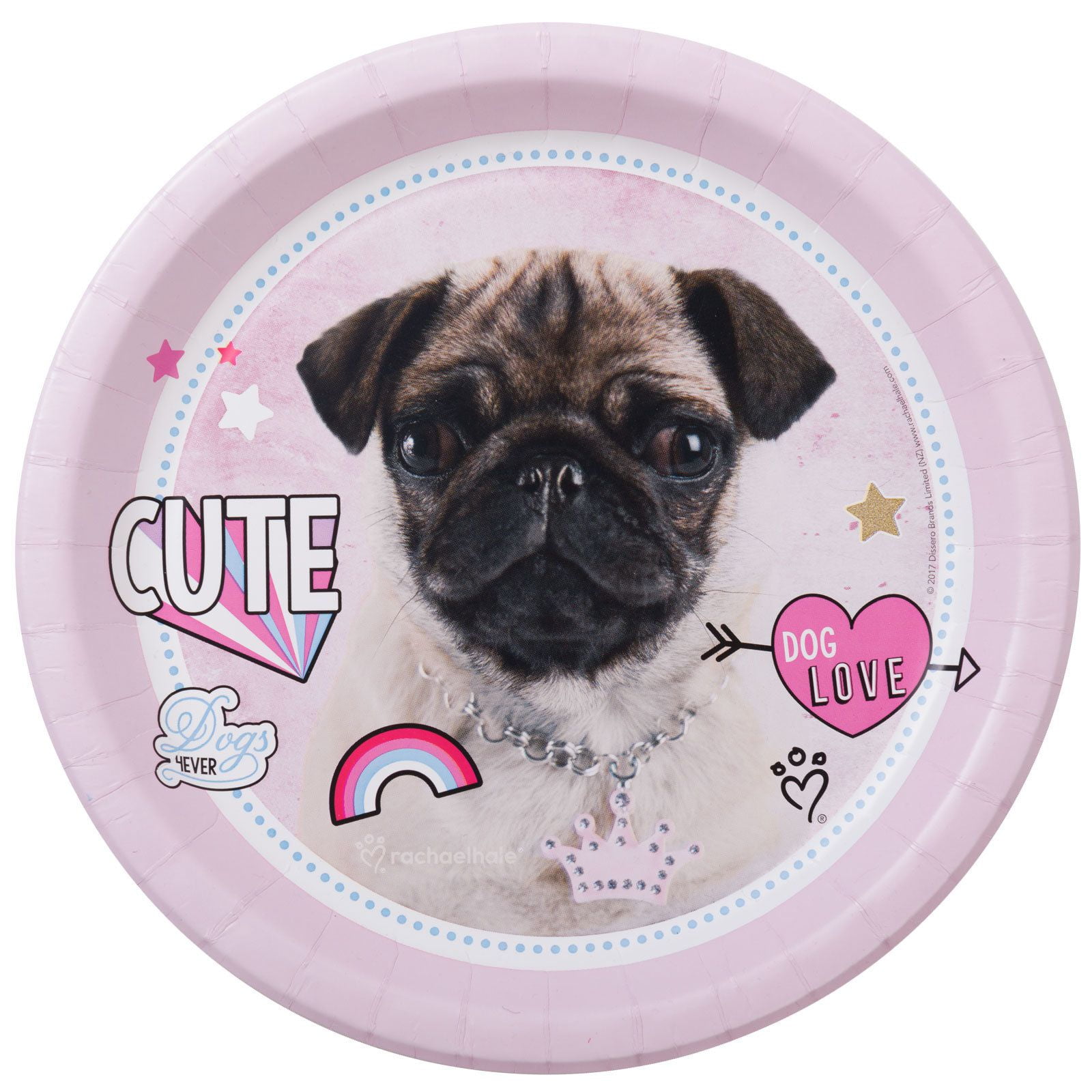 Pug store paper plates