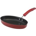 thumbnail image 1 of Rachael Ray 11.5 Inch Oval Skillet with One Spout Tulip Shape, Red, 1 of 2