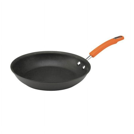 Rachael Ray 12" Hard-Anodized Cookware Frying Pan/Fry Pan/Skillet with Orange Handle