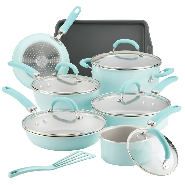 Rachael Ray Cook + Create Aluminum Nonstick Cookware Pots and Pans Set - On  Sale - Bed Bath & Beyond - 37974549