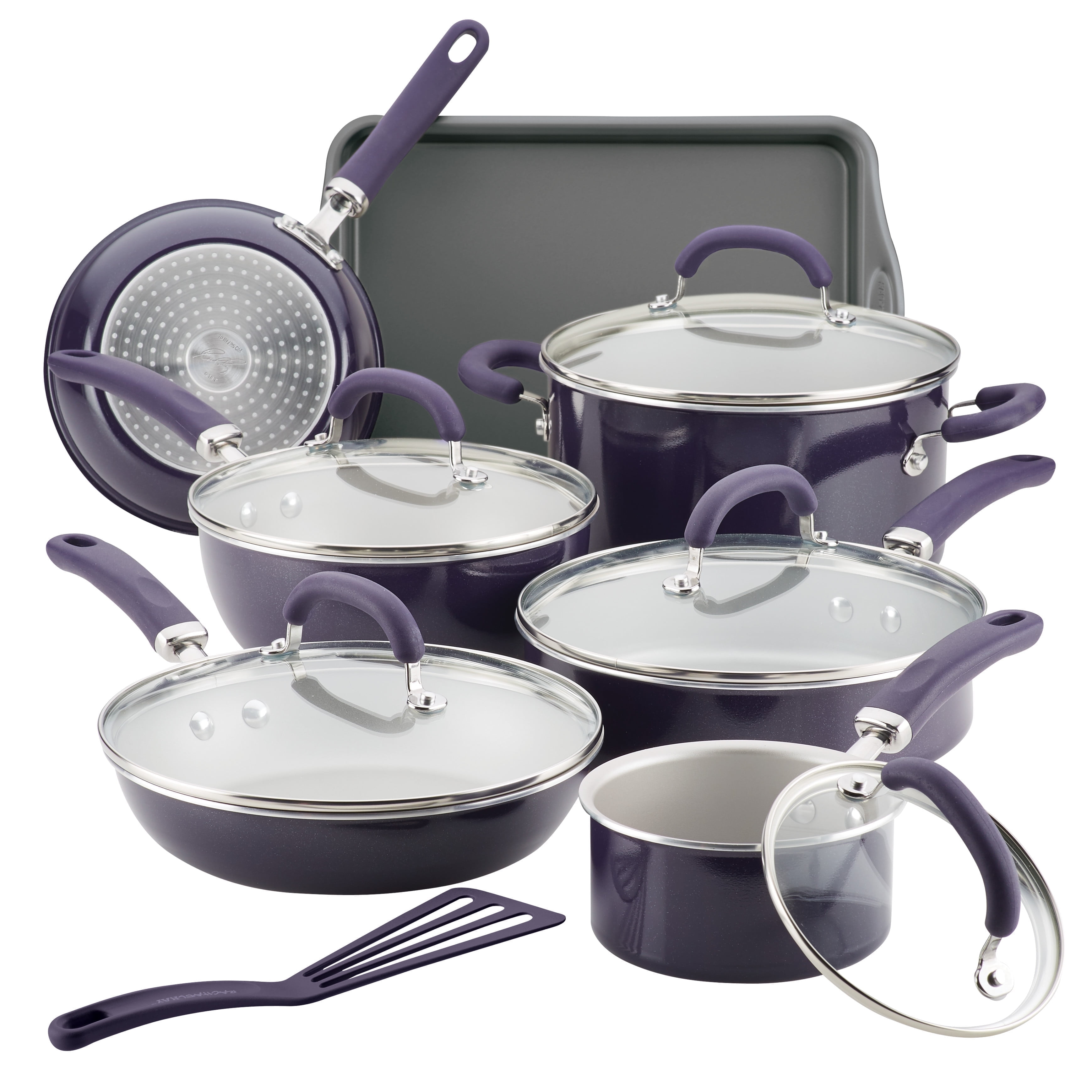 Rachael Ray 13 Pc Create Delicious Aluminum Nonstick Cookware Set