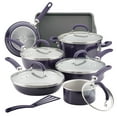 thumbnail image 1 of Rachael Ray 13 Pc Create Delicious Aluminum Nonstick Cookware Set, Purple Shimmer, 1 of 7