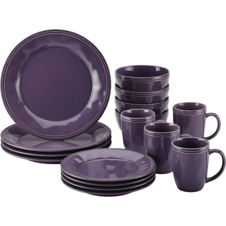 Rachael Ray - Cucina 16-Piece Dinnerware Set - Lavender Purple
