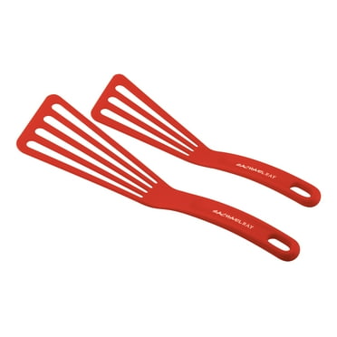 Rachael Ray 2-Piece Tools & Gadgets Nylon Spatula Set, Red