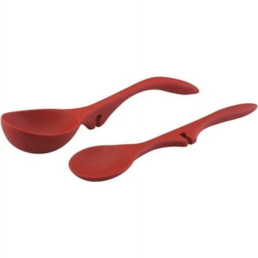 Rachael Ray 2Piecess Lazy Spoon and Ladle Set, Red
