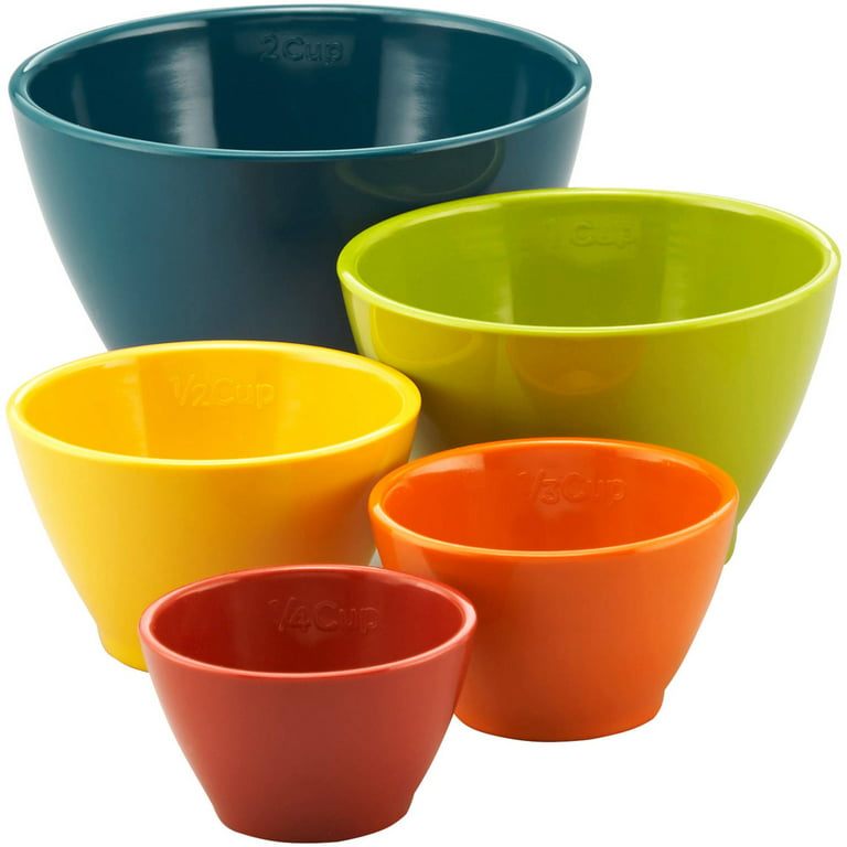 Melamine Measuring Cups & Spoons, Multicolored  Measuring cups, Measuring  cups & spoons, Colorful measuring cups