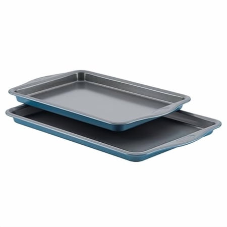 Rachael Ray Baking Sheets without Grips, 2-Piece, Marine Blue