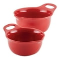 thumbnail image 1 of Rachael Ray Ceramic Mixing Bowl Set, 2-Piece, Red, 1 of 12