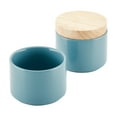thumbnail image 1 of Rachael Ray Ceramic Stacking Spice Box Set with Lid, 2-Piece, Agave Blue, 1 of 10