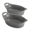 thumbnail image 1 of Rachael Ray Ceramics 2-Piece Oval Au Gratin Set, Gray, 1 of 6