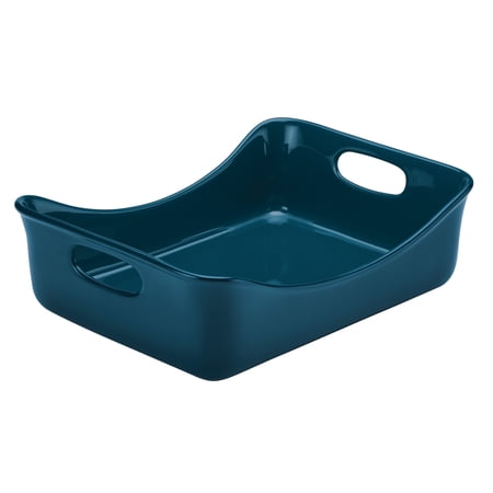 Rachael Ray Ceramics Rectangular Baker, 9-Inch by 12-Inch