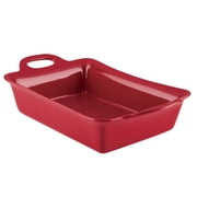 Rachael Ray Ceramics Rectangular Baker, 9-Inch x 13-Inch, Red