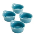 thumbnail image 1 of Rachael Ray Ceramics Round Ramekin Dipper Cup Set, 4-Piece, Agave Blue, 1 of 10