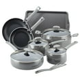 thumbnail image 1 of Rachael Ray Cityscapes Porcelain Enamel Nonstick 12 Pc Cookware Set, Sea Salt Gray, 1 of 5
