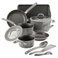 thumbnail image 1 of Rachael Ray Cook + Create 11 Pc Aluminum Nonstick Cookware Set, Gray, 1 of 14