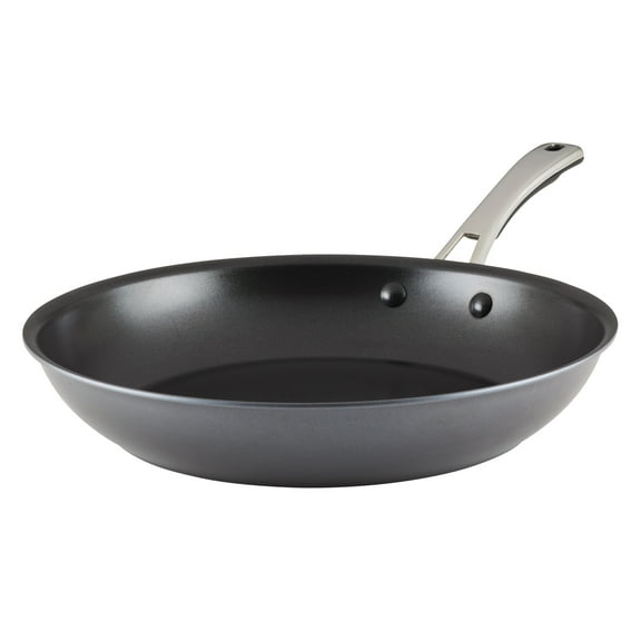 Rachael Ray Cook + Create 12.5 inch Hard Anodized Nonstick Frying Pan, Black