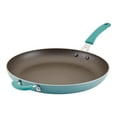 thumbnail image 1 of Rachael Ray Cook + Create 14 inch Aluminum Nonstick Frying Pan, Agave Blue, 1 of 11