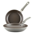 thumbnail image 1 of Rachael Ray Cook + Create 2 Piece Aluminum Nonstick Frying Pan Set, Gray, 1 of 8