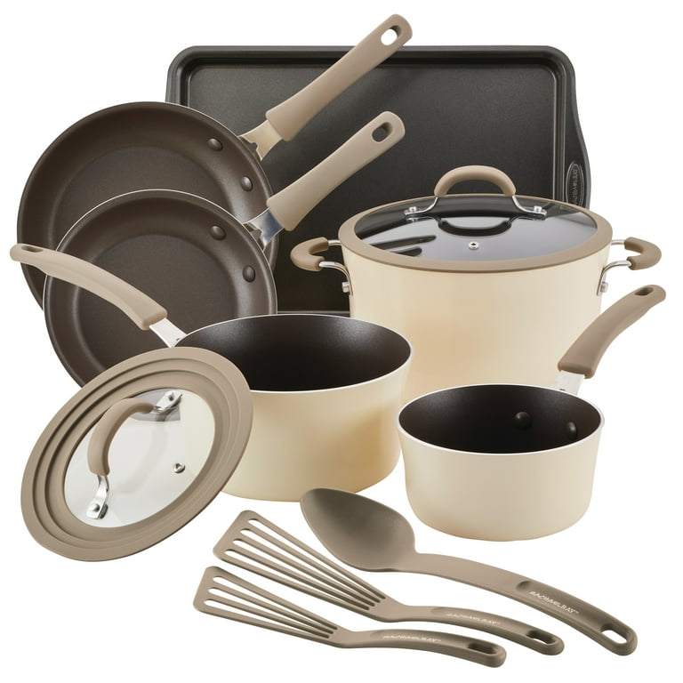 Rachael Ray Cook + Create Cookware Set, Nonstick