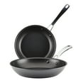 thumbnail image 1 of Rachael Ray Cook + Create Hard Anodized Nonstick Frying Pan Set, 2 Piece, Black, 1 of 9