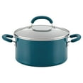 thumbnail image 1 of Rachael Ray 6 Qt Create Delicious Aluminum Nonstick Stockpot, Teal Shimmer, 1 of 9