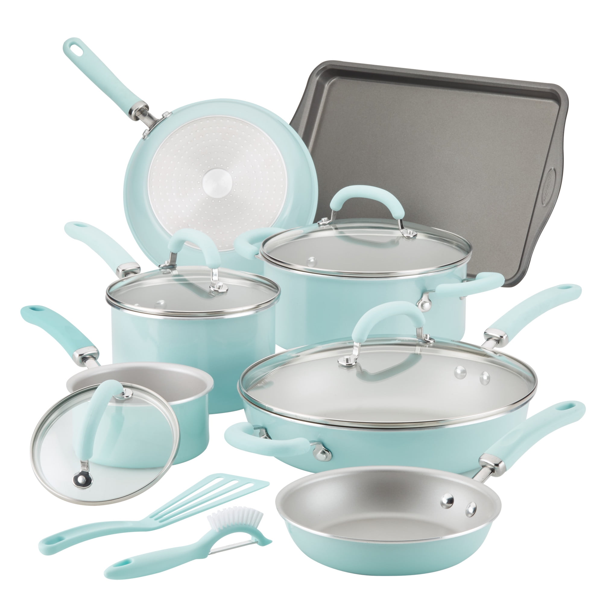 Rachael Ray Nonstick Aluminum 13-Piece Cookware Set in Blue for Sale in New  York, New York - OfferUp