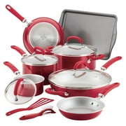 Rachael Ray 13 Pc Create Delicious Aluminum Nonstick Cookware Set, Purple Shimmer