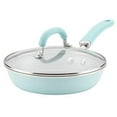 thumbnail image 1 of Rachael Ray Create Delicious Deep Nonstick Frying Pan / Fry Pan / Skillet with Lid - 9.5 Inch, Blue, 1 of 6