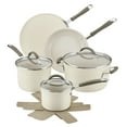 Rachael Ray Cucina Ceramic Nonstick Cookware 10 Piece Pots and Pans Set