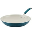 Rachael Ray Cucina Ceramic Nonstick, Frying Pan, 12.5 Inch, Marine Blue
