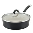 thumbnail image 1 of Rachael Ray Cucina Ceramic Nonstick Saute Pan with Lid, 3-Quart, Peppercorn, 1 of 10