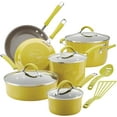 thumbnail image 1 of Rachael Ray Cucina Nonstick Cookware Pots and Pans Set, 12 Piece, Lemongrass Green, 1 of 3