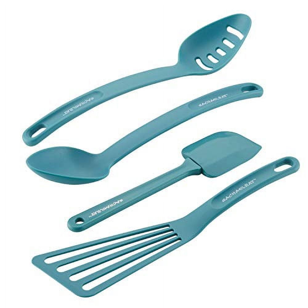 Agave Blue Nylon Nonstick 4-Piece Cooking Utensil Set