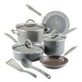 thumbnail image 1 of Rachael Ray Cucina Porcelain Enamel Nonstick Cookware Set, 10-Piece, Sea Salt Gray, 1 of 8