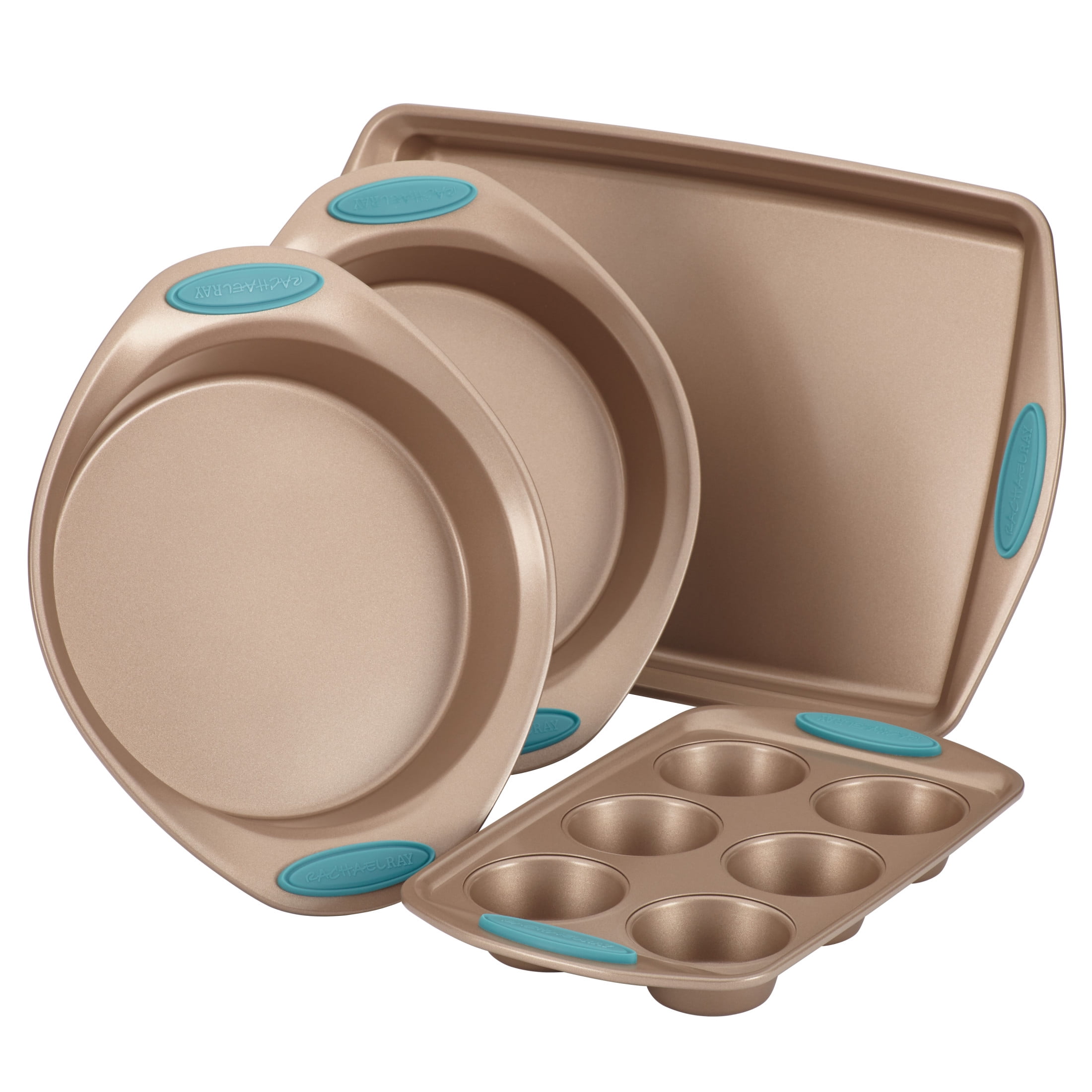 Rachael Ray Cucina Nonstick Bakeware Set with Grips, Nonstick Cookie S –  SHANULKA Home Decor