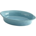 thumbnail image 1 of Rachael Ray Cucina Stoneware 2 Quart Oval Baker, Agave Blue, 1 of 6