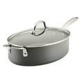 thumbnail image 1 of Rachael Ray Hard Anodized Nonstick 5 qt Cookware Oval Saute Pan, Gray, 1 of 10