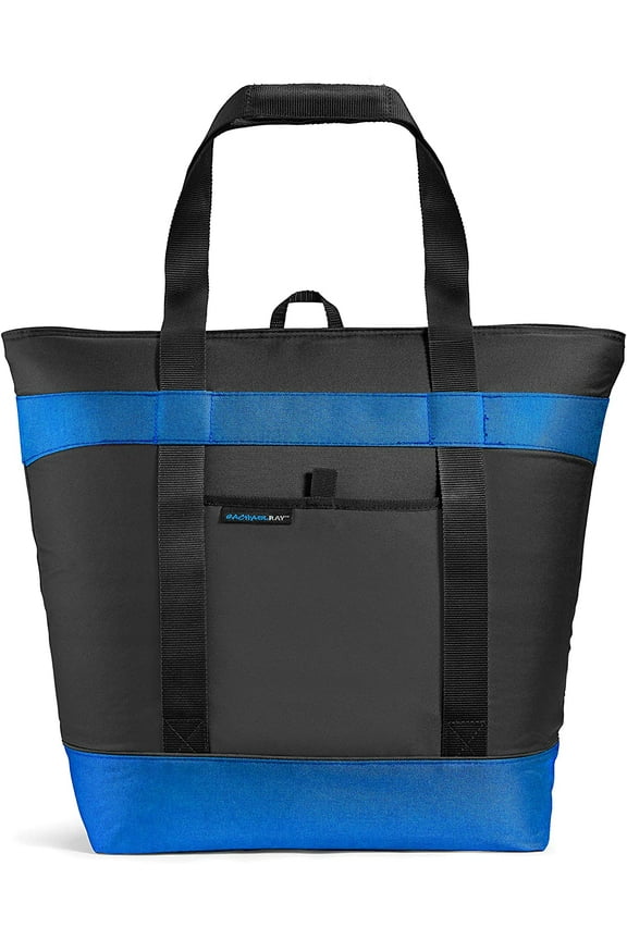 Jumbo Chillout, Soft Sided Cooler Bag, Insulated Thermal Tote, Black.