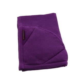 KitchenAid Ribbed Soft Silicone Lavender Cream Purple Oven Mitt