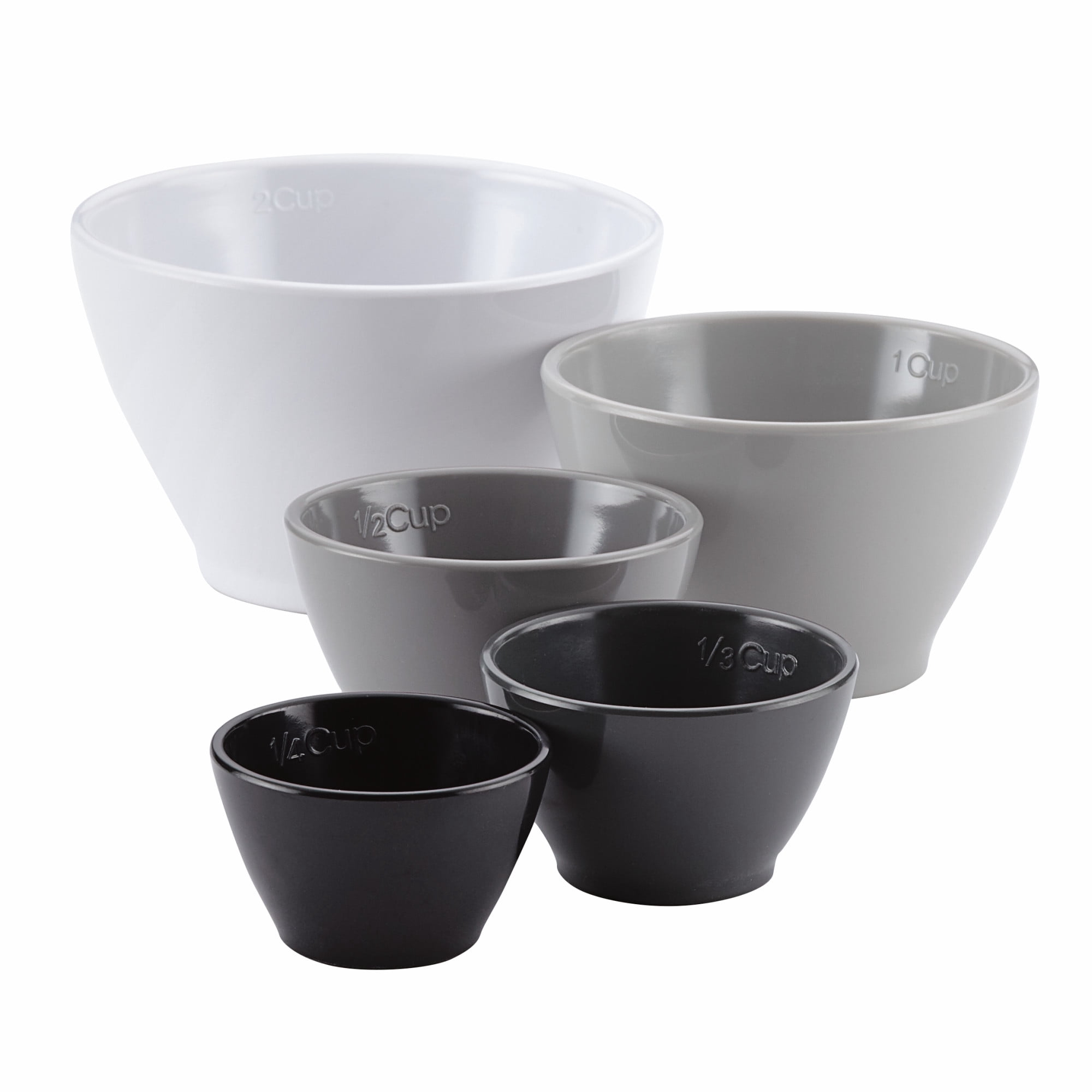 Rachael Ray Melamine Nesting Measuring Cups, 5-Piece Set, Assorted