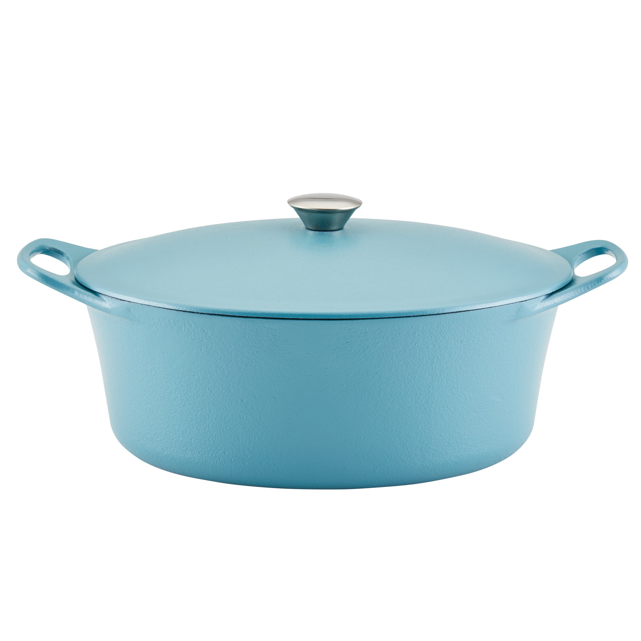 Agave Blue Enameled Cast Iron Non-stick Dutch Oven, 6.5 Quart