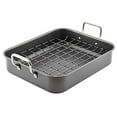 thumbnail image 1 of Rachael Ray Nonstick Roasting Pan with Reversible Rack, 16.5-Inch x 13.5-Inch, 1 of 9