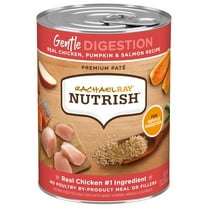 Rachael Ray Nutrish Premium Paté Gentle Digestion Real Chicken, Pumpkin & Salmon Recipe Wet Dog Food, 13 oz. Can