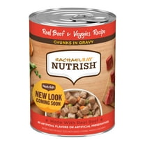 Rachael Ray Nutrish Chunks in Gravy Real Beef & Veggies Recipe Wet Dog Food, 13 oz. Can