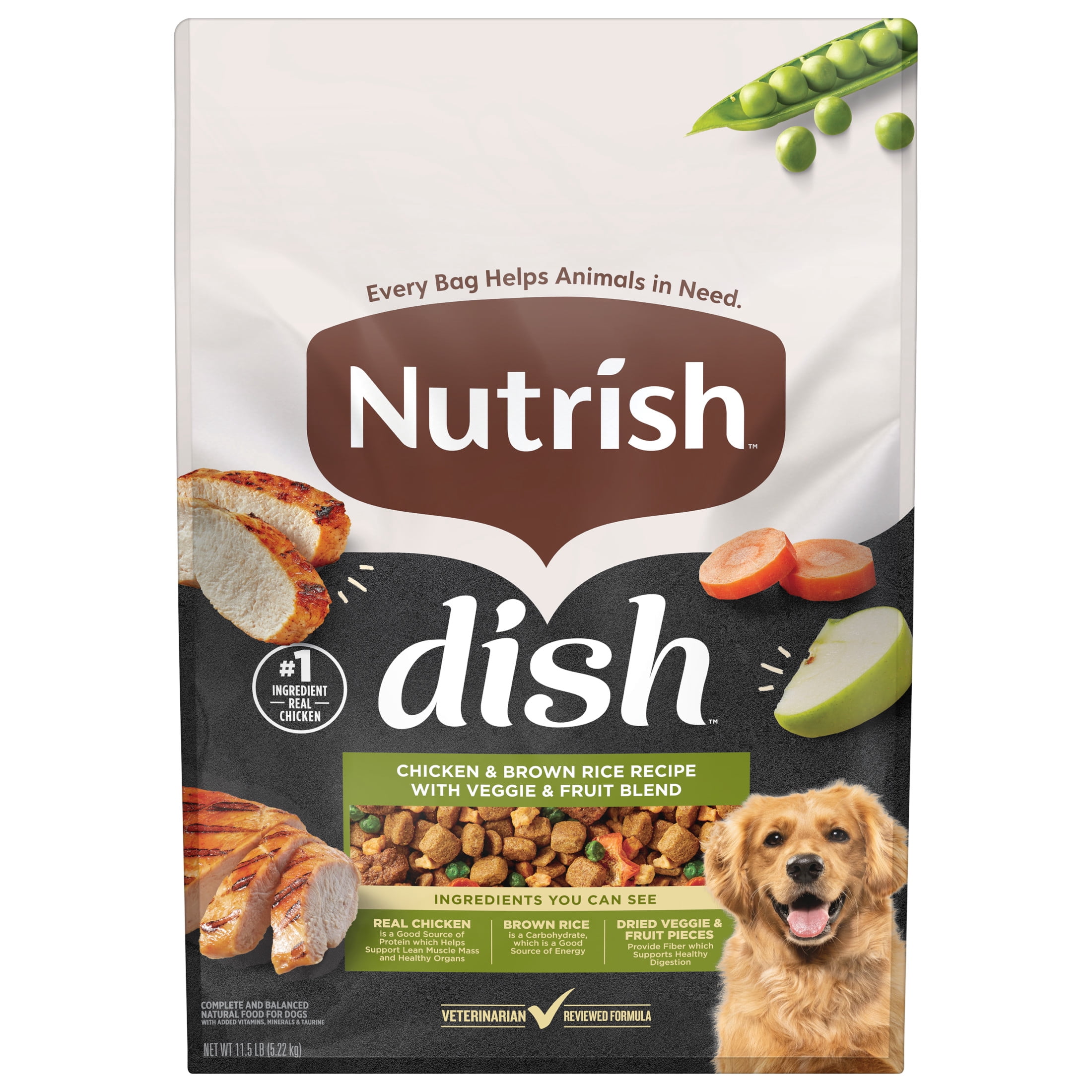 Rachael Ray Nutrish Dish Dry Dog Food, Chicken & Brown Rice Recipe
