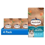 (4 pack) Rachael Ray Nutrish Dry Cat Food Real Salmon & Brown Rice Recipe, 2.5 lb.