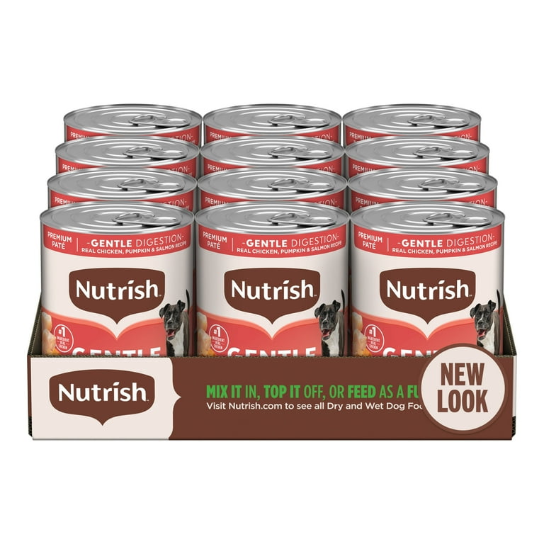 Rachael Ray Nutrish Premium Paté, Digestion Wet Dog Food, Chicken