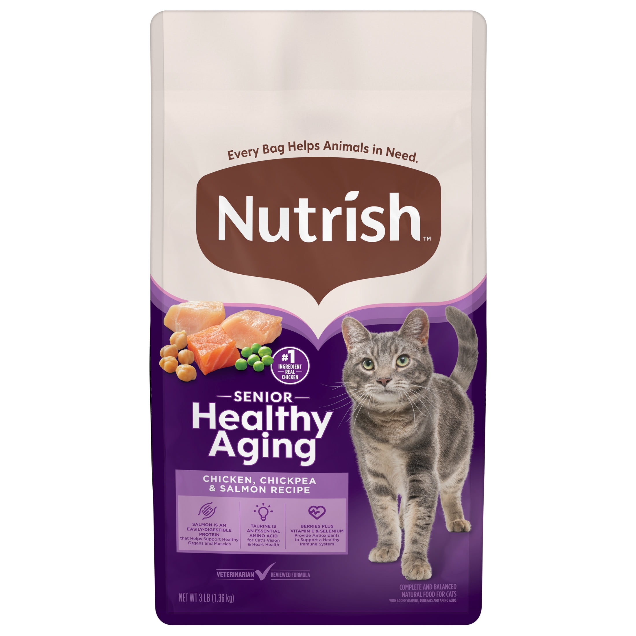 Rachael Ray Nutrish Longevity Natural Dry Cat Food, Chicken