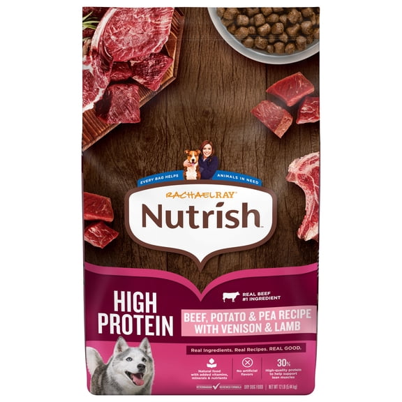 Rachael Ray Nutrish High Protein Adult Dry Dog Food, 12 Lb. Bag